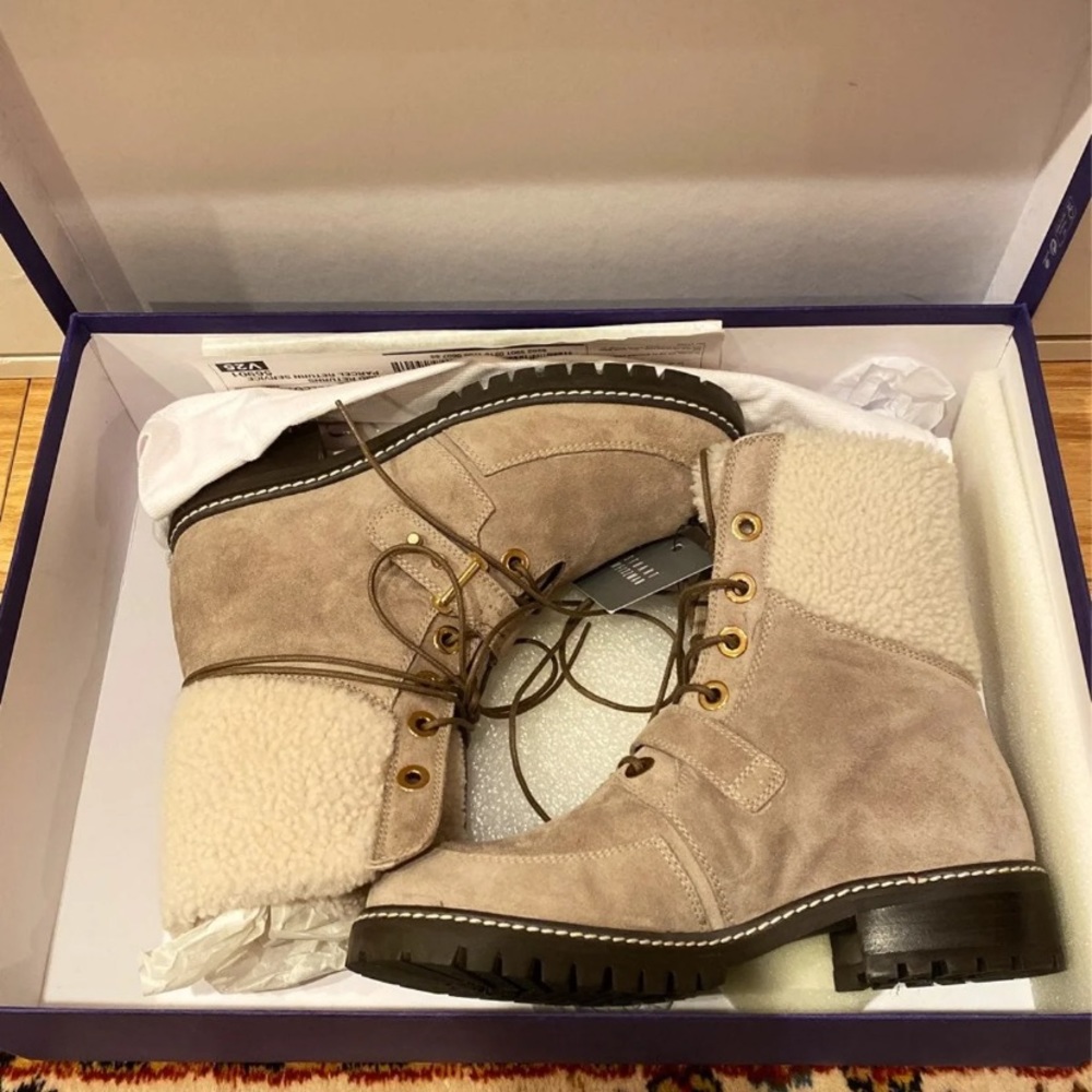 Stuart Weitzman Viking Suede Boots - Size 5